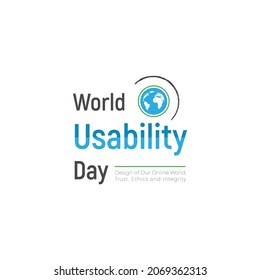 World Usability Day typography icon