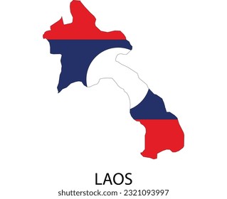 World Vector Contour Country Flags