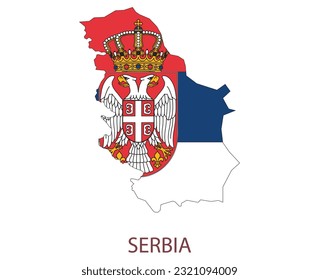 World Vector Contour Country Flags