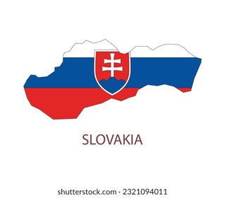 World Vector Contour Country Flags