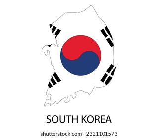 World Vector Contour Country Flags