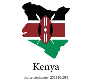 World Vector Contour Country Flags