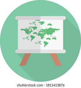 world vector flat color icon 