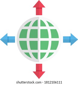 Weltraum-Vektorflachfarbensymbol 