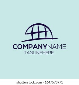 the world vector with half design, keep strong and bold. perfect for personal branding.