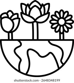 World vector icon. Can be used for printing, mobile and web applications.