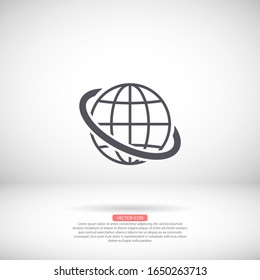 Icono de World Vector diseño ilustración de 10 pasos