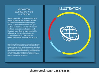 World Vector icon design 10 eps illustration