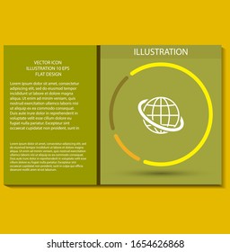 Icono de World Vector diseño ilustración de 10 pasos