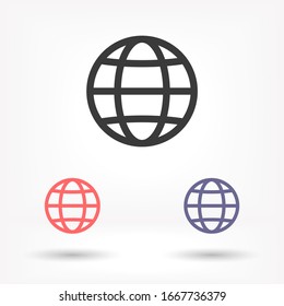 World Vector icon design 10 eps illustration