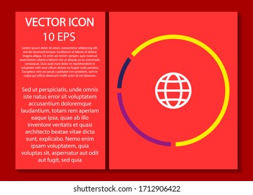 Icono de World Vector diseño ilustración de 10 pasos