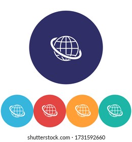Icono de World Vector diseño ilustración de 10 pasos