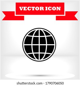 Icono de World Vector diseño ilustración de 10 pasos