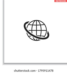 Icono de World Vector diseño ilustración de 10 pasos