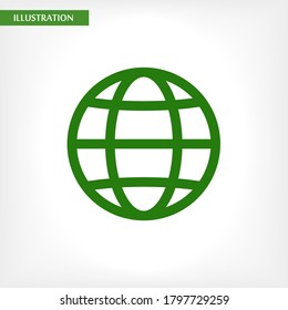 Icono de World Vector diseño ilustración de 10 pasos