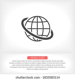 Icono de World Vector diseño ilustración de 10 pasos