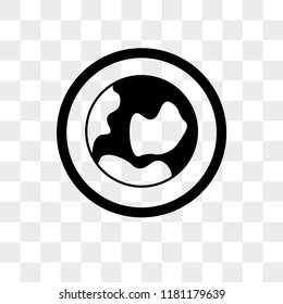 World vector icon isolated on transparent background, World logo concept