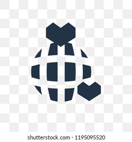 World vector icon isolated on transparent background, World transparency concept can be used web and mobile