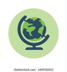 World vector icon on white background