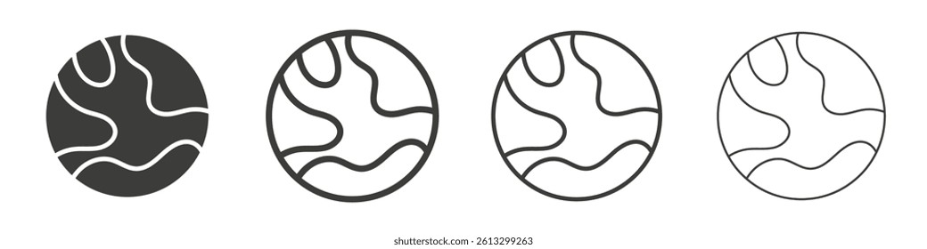 World vector icons graphic pack