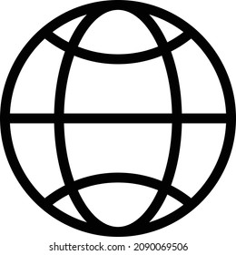 ilustración de vector mundial aislada en un fondo transparente. iconos vectoriales de glifo para el concepto o gráficos web.