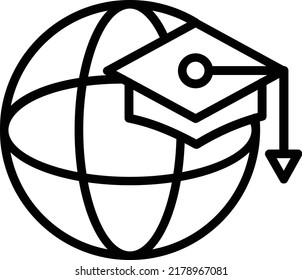 World Vector Line Icon Design