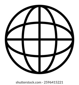 World Vector Line Icon Design