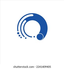 world vector logo , technology vector logo design , internet  , moving object , o vector design 