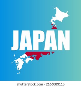 world vector map, japan vector map with japanese lettering and flag, for t-shirt designs, posters, templates and more