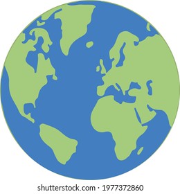 world vectorel draw flat symbol
