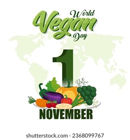 World Vegan Day is an annual global event celebrated on November 1st to promote and raise awareness about veganism.