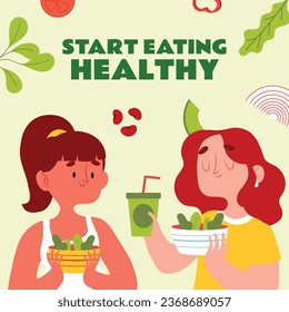 World vegan day background. World vegetarian day background. Happy world vegan day celebration. November 1. Vector illustration. Poster, Banner, Flyer, Greeting Card, Post, Template. Fresh vegetables.