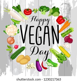 World vegan day design