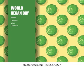 world vegan day health vegetable diet green vitamin vector ingredient food november market herbal