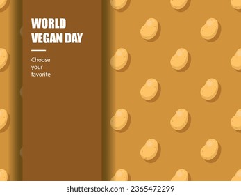 world vegan day health vegetable diet green vitamin vector ingredient food november market herbal