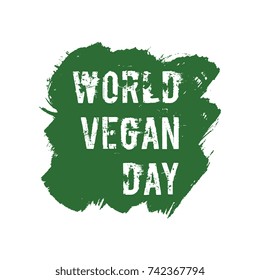 world vegan day vector banner layout design