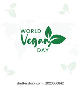 World Vegan Day, Vector illustration design.