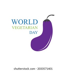 World vegan day vector illustration. Suitable for greeting card, poster and banner.