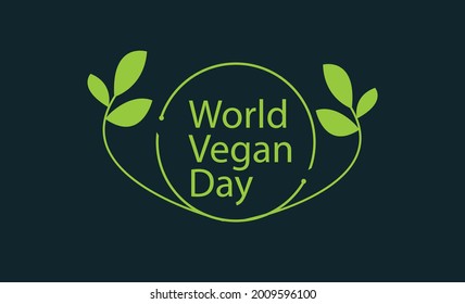 World Vegan Day vector template