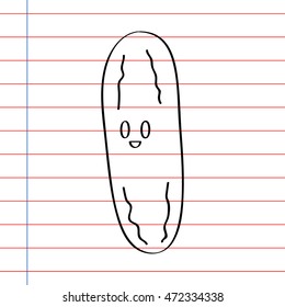 World vegetable and vegetarian day doodle cartoon illustration