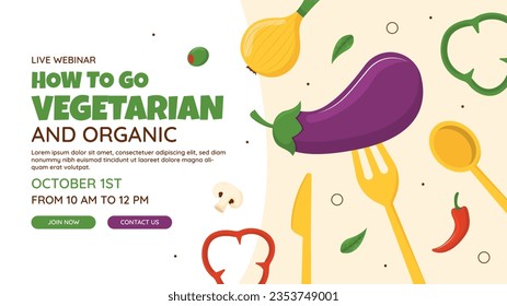 World vegetarian day background. world vegetarian day celebration. October 1. World vegan day background. Vector illustration. Poster, Banner, Flyer, Greeting Card, Post, Template. Fresh vegetables.
