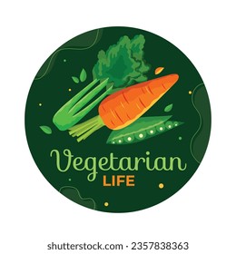 World vegetarian day background. world vegetarian day celebration. October 1. World vegan day background. Vector illustration. Poster, sticker, label, Greeting Card, Post, Template. Fresh vegetables.