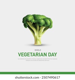 world vegetarian day. world vegetarian day creative poster, banner, social media post, background, template, postcard design etc. 