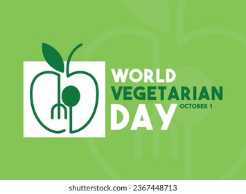 World Vegetarian Day. October 1. Eps 10.