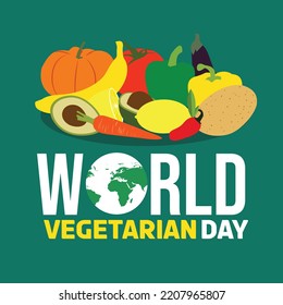 world vegetarian day post design