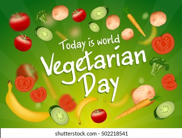 World Vegetarian Day poster