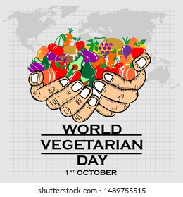 World Vegetarian Day,  poster design