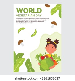 world vegetarian day poster template design