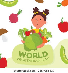 world vegetarian day poster template design