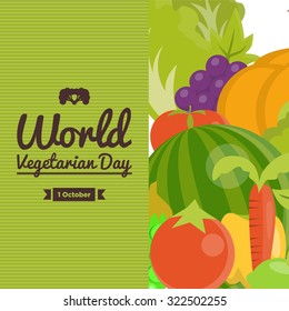 World Vegetarian Day Vector